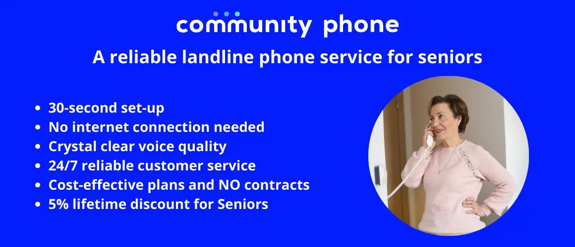 Affordable and Reliable Landline Phone Service for Seniors – No Internet Required