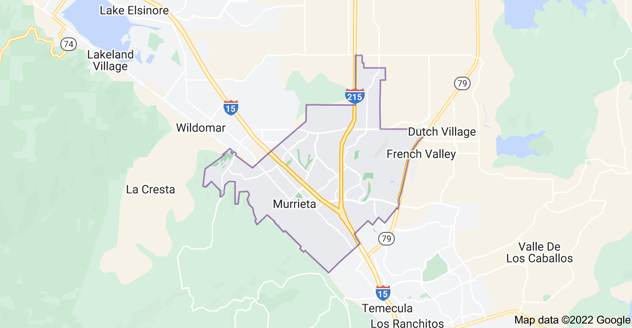 Map of Murrieta, CA
