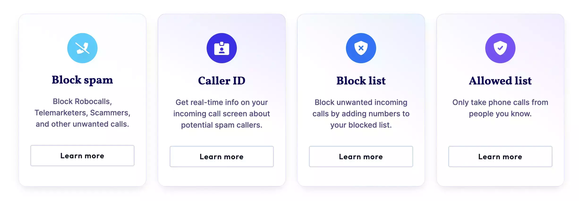 An image of Community Phone's business landline spam call blocker features